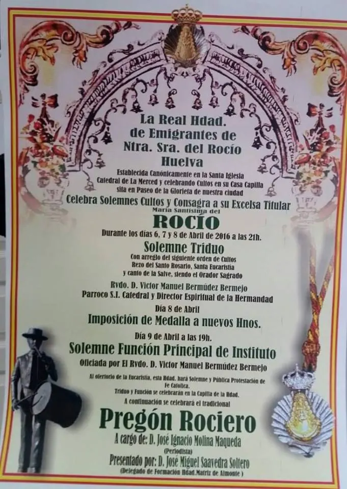 Emigrantes triduo y pregon 2016