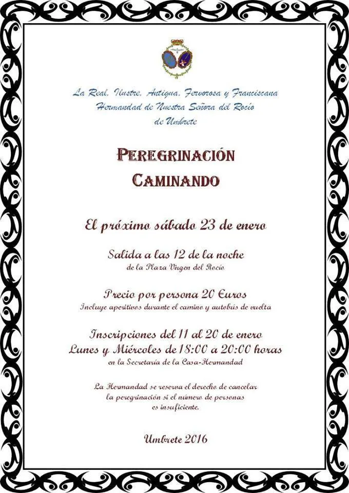 Umbrete caminando 2016