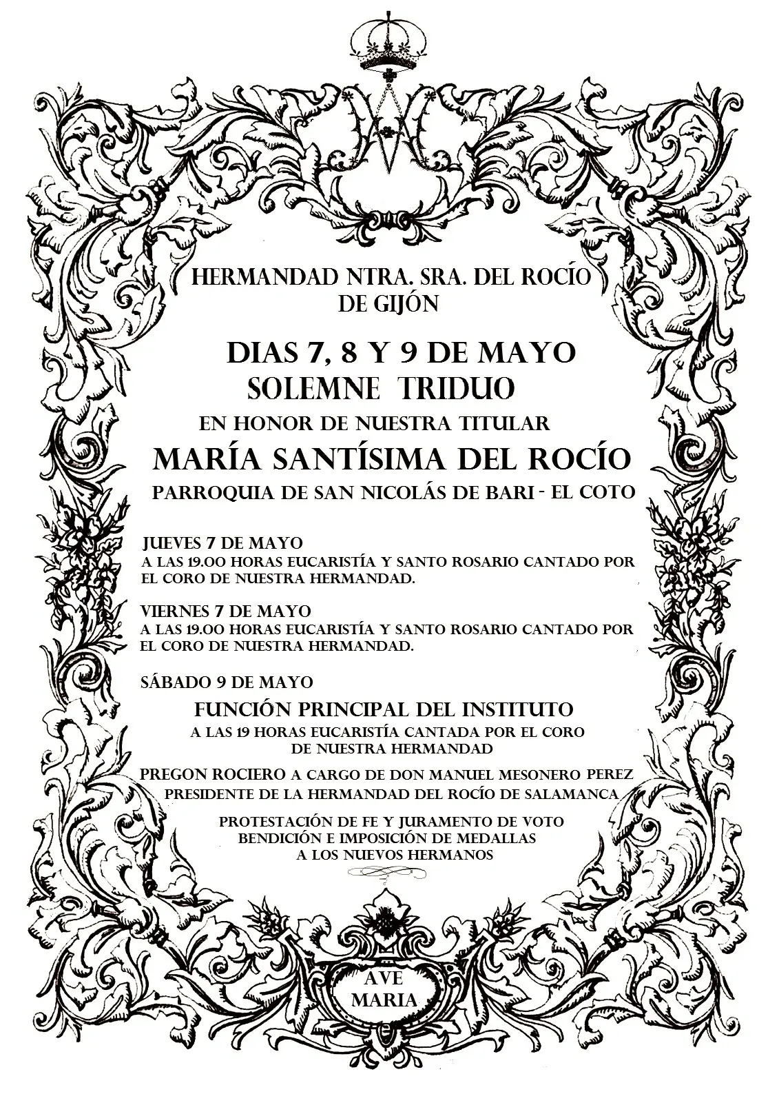 TRIDUO HDAD ROCÍO GIJÓN