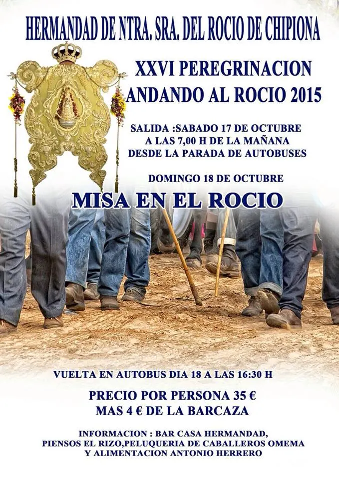 Chipiona peregrinacion andando 2015