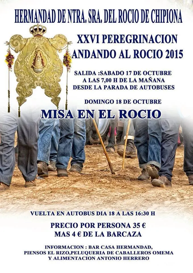 Chipiona andando al rocío 2015