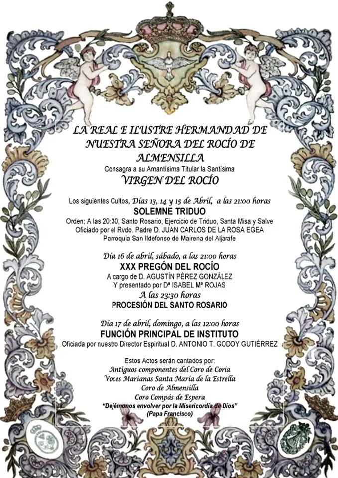 Almensilla triduo y pregón 2016