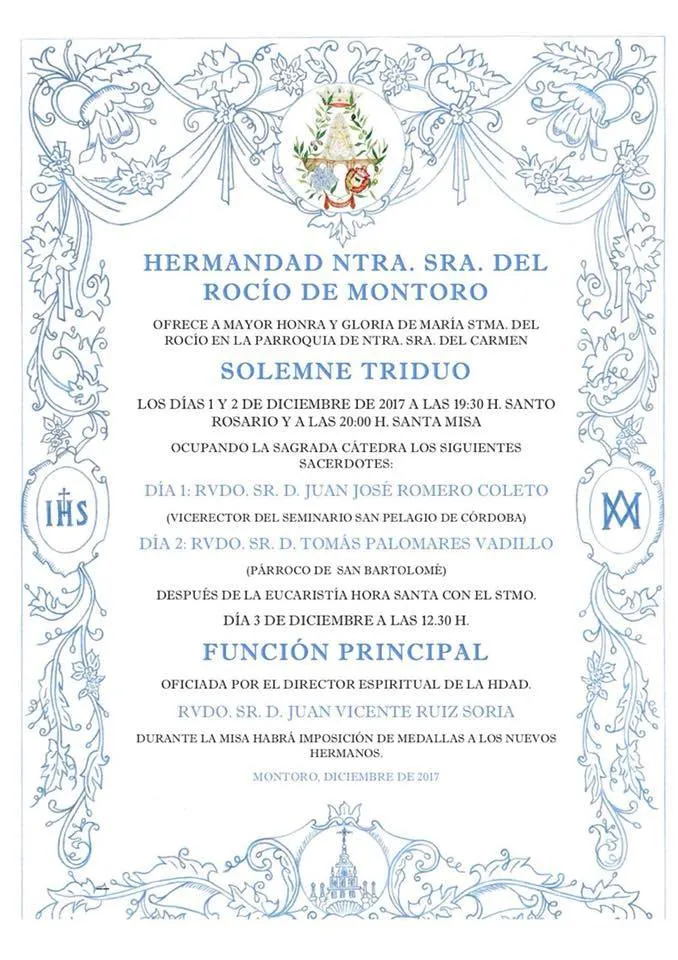 Montoro triduo