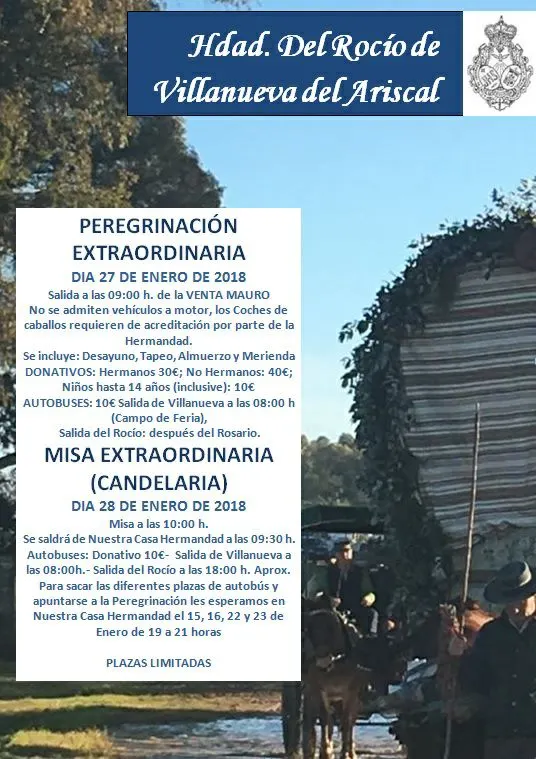 Villanueva del Ariscal peregrinacion extraordinaria 2018