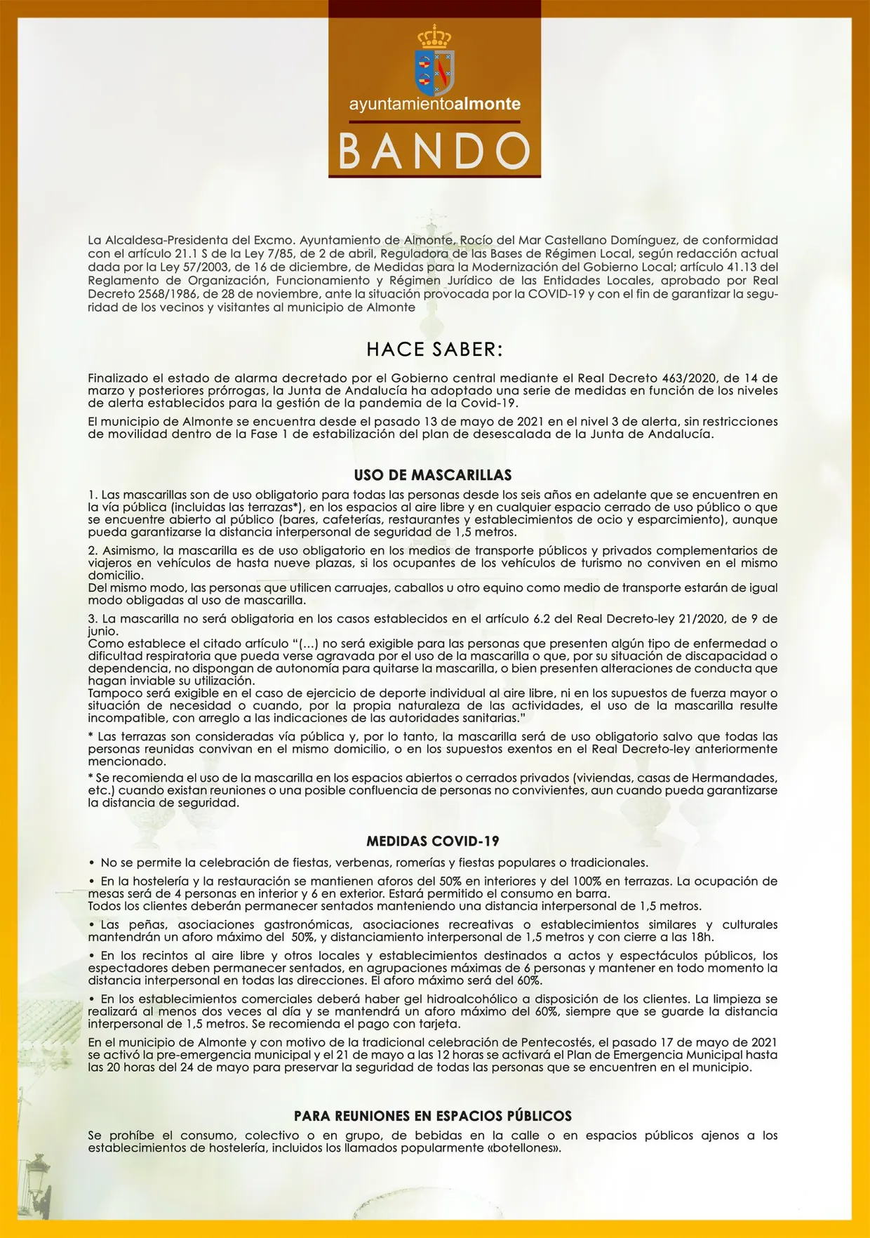 Bando ayuntamiento de Almonte rocio 2021-1