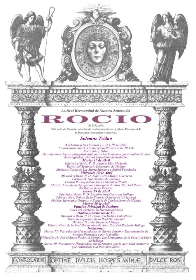 Malaga triduo rocio 2018