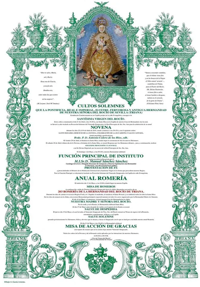Triana cultos 2016 rocio
