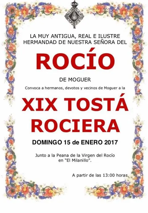 Moguer tosta rociera