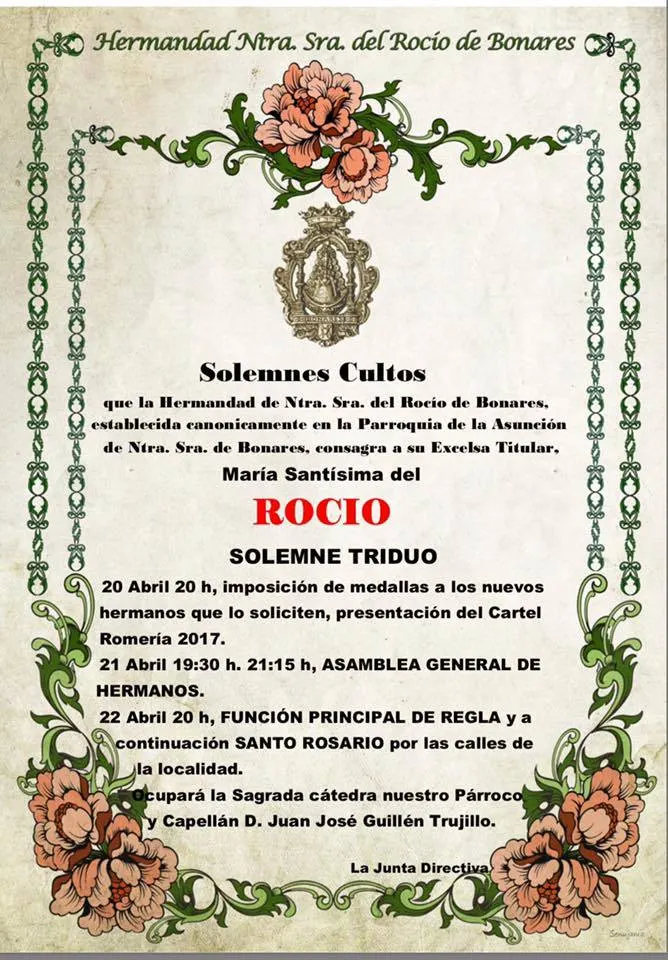 Bonares triduo 2017