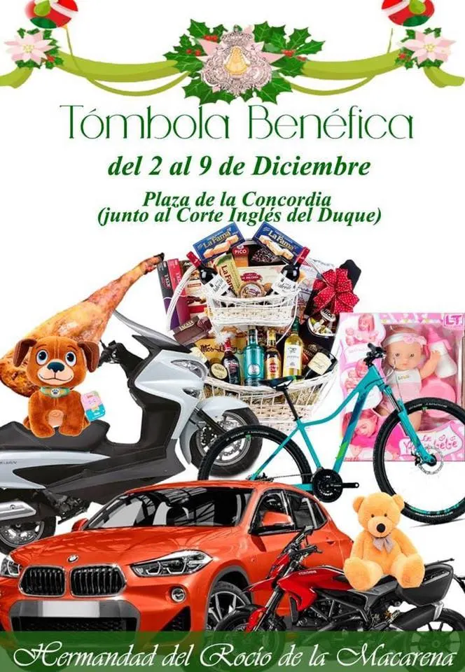 Sevilla Macarena tombola navidad 2018