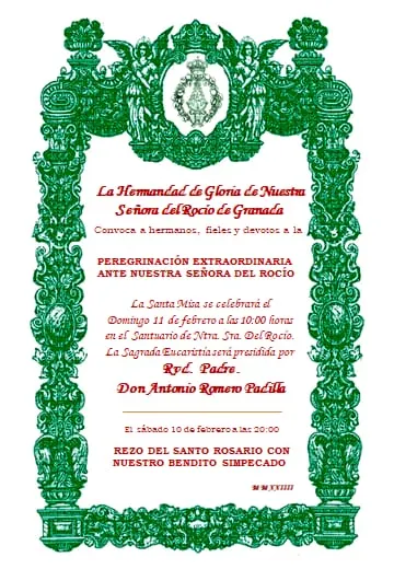 PEREGRINACION EXTRAORDINARIA