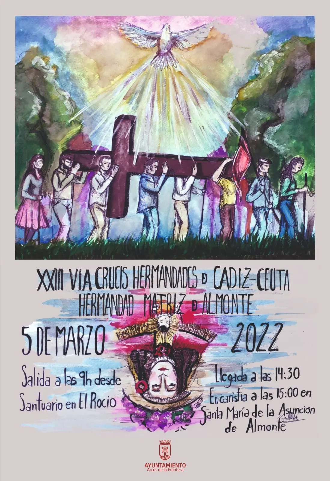 Via crucis hermandades de cadiz y ceuta al rocio 2022