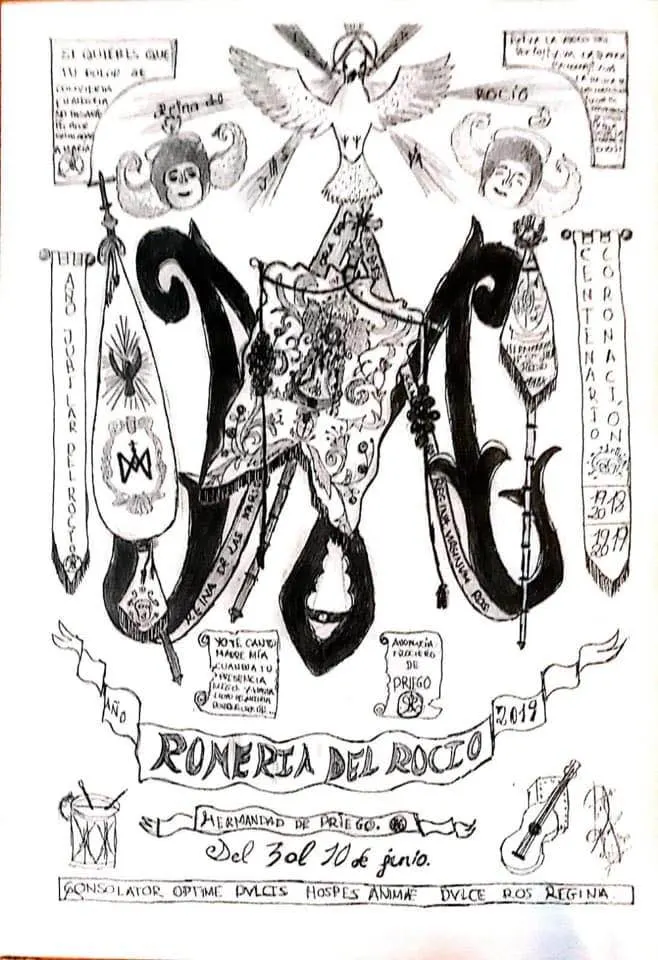 Priego de cordoba Cartel de la romeria del rocio 2019