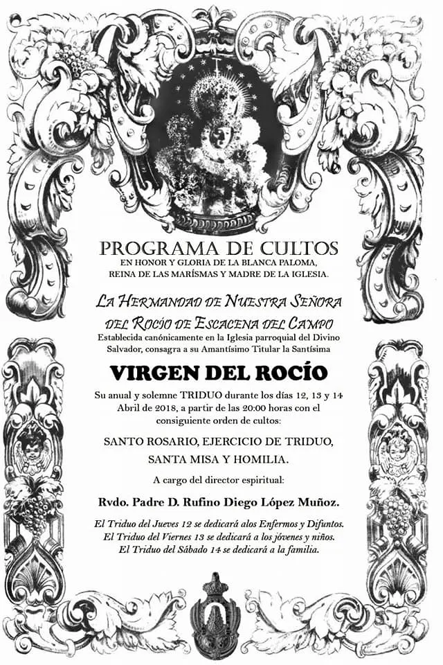 Escacena cultos 2018