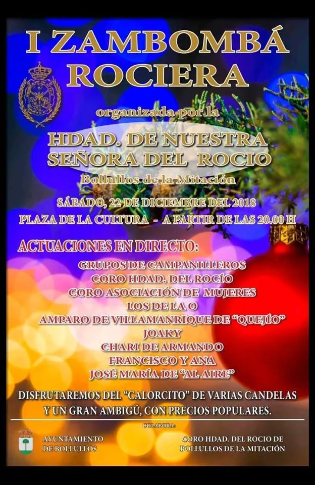 Bollullos de la mitacion zambomba rociera 2018