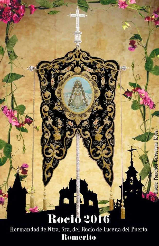 Cartel rocio Lucena del Puerto 2016