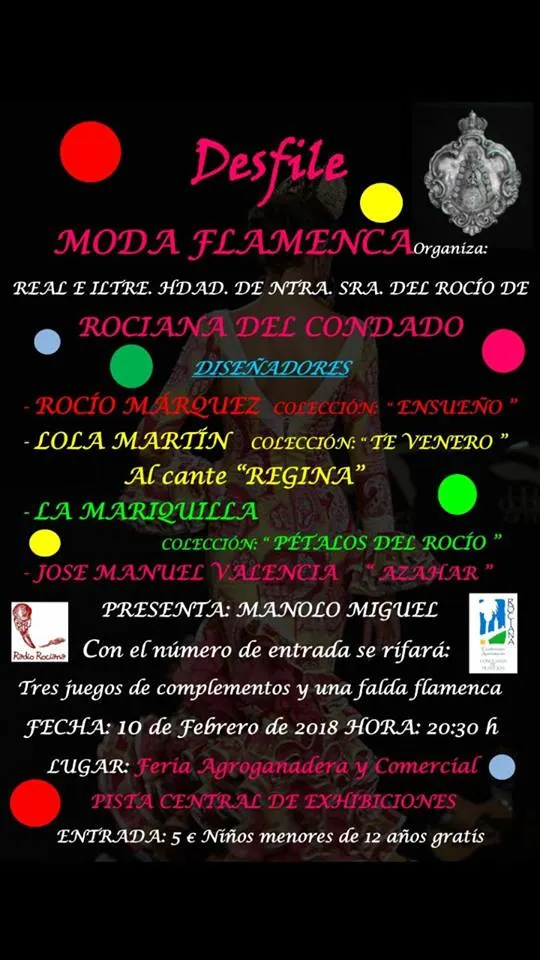 Rociana desfile flamenca