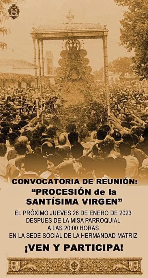 convocatoria matriz rocio 2023