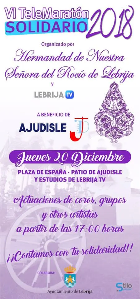 Lebrija telemaaraton solidario rocio 2018