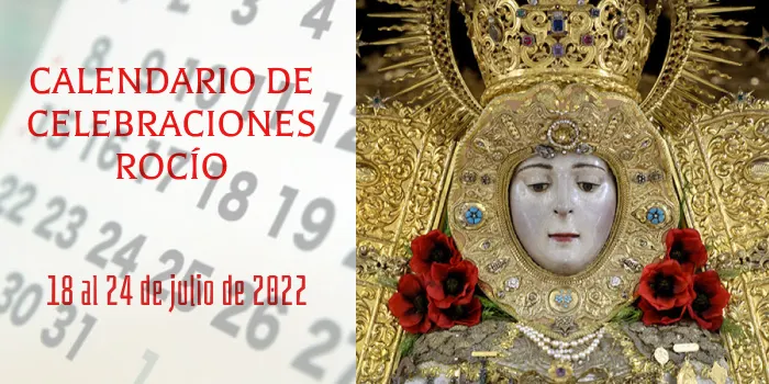 Calendario de celebraciones para la semana del 18 al 24 de julio-2022