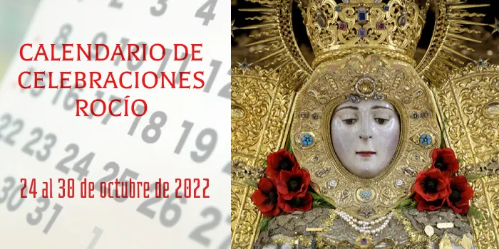 calendario rocio 24 a 30 octubre 2022