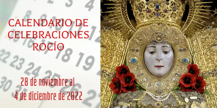 Calendario de celebraciones para la semana del 28 de noviembre al 4 de Diciembre, en el Santuario de Ntra. Sra. del Rocio-3