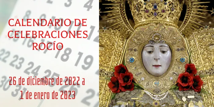 celebraciones para la semana del 26 de Diciembre al 1 de Enero, en el Santuario de Ntra. Sra. del Rocio-3