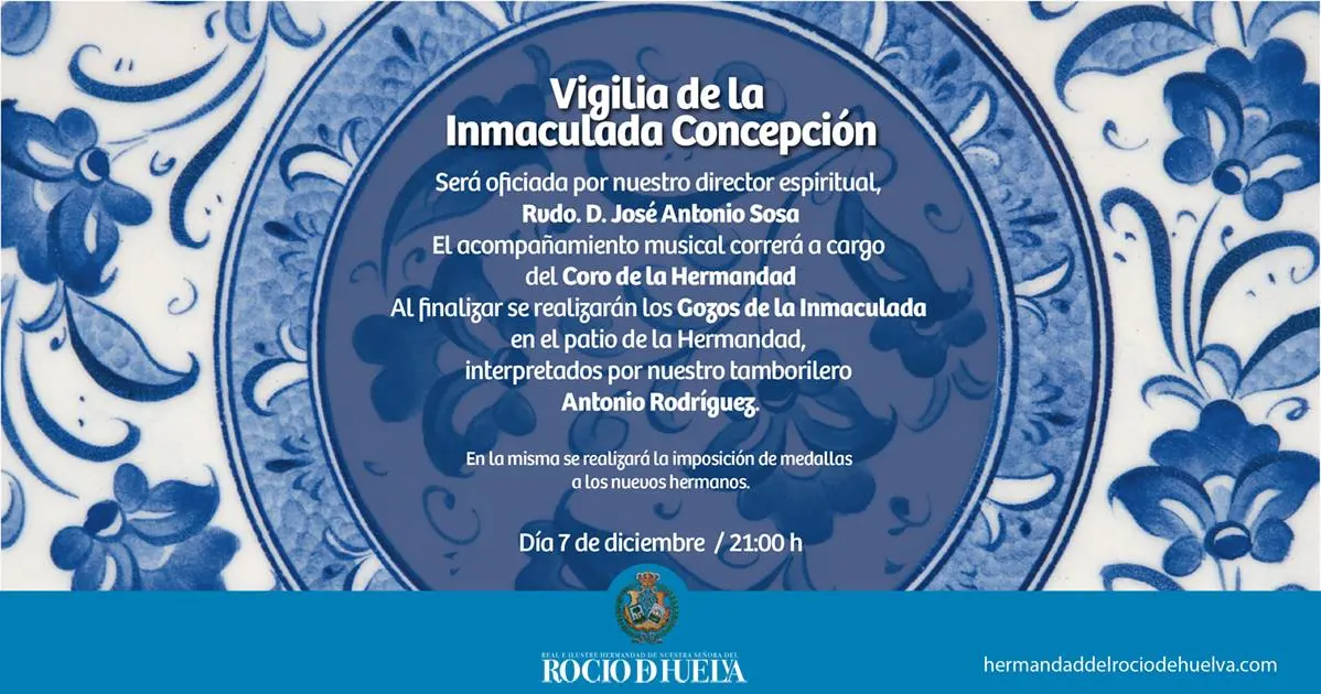 Huelva vigilia inmaculada
