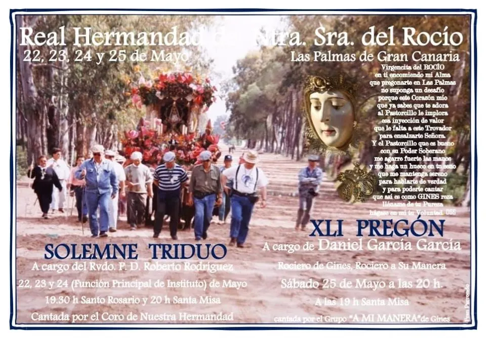 Las palmas cartel rocio 2019
