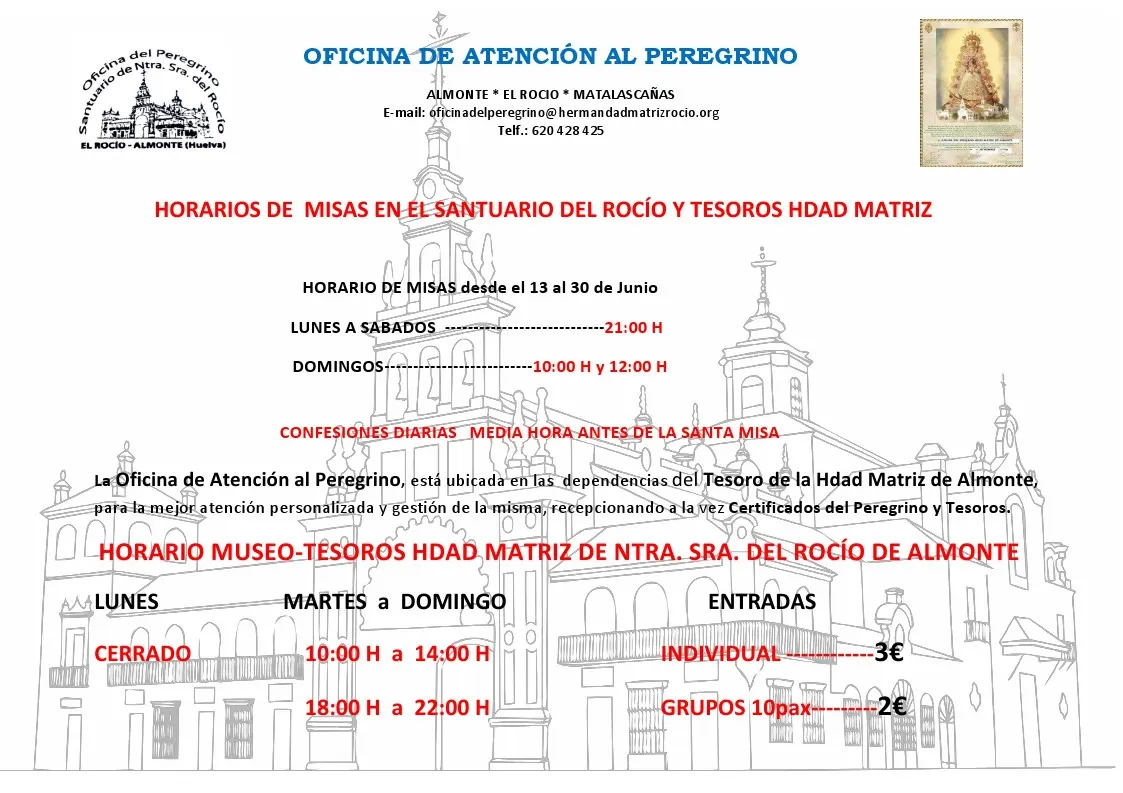 misas 13 al 30 junio