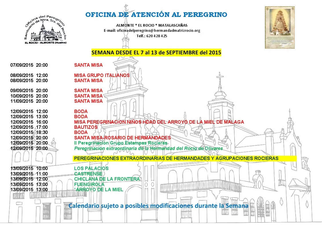 calendario 7 al 13 de septiembre