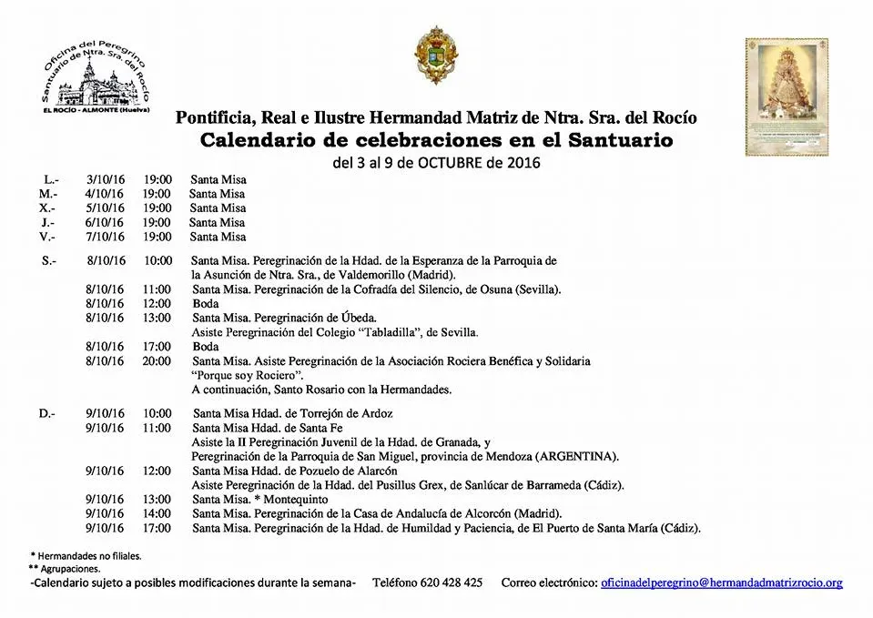 calendario-rocio-3-al-9-de-octubre