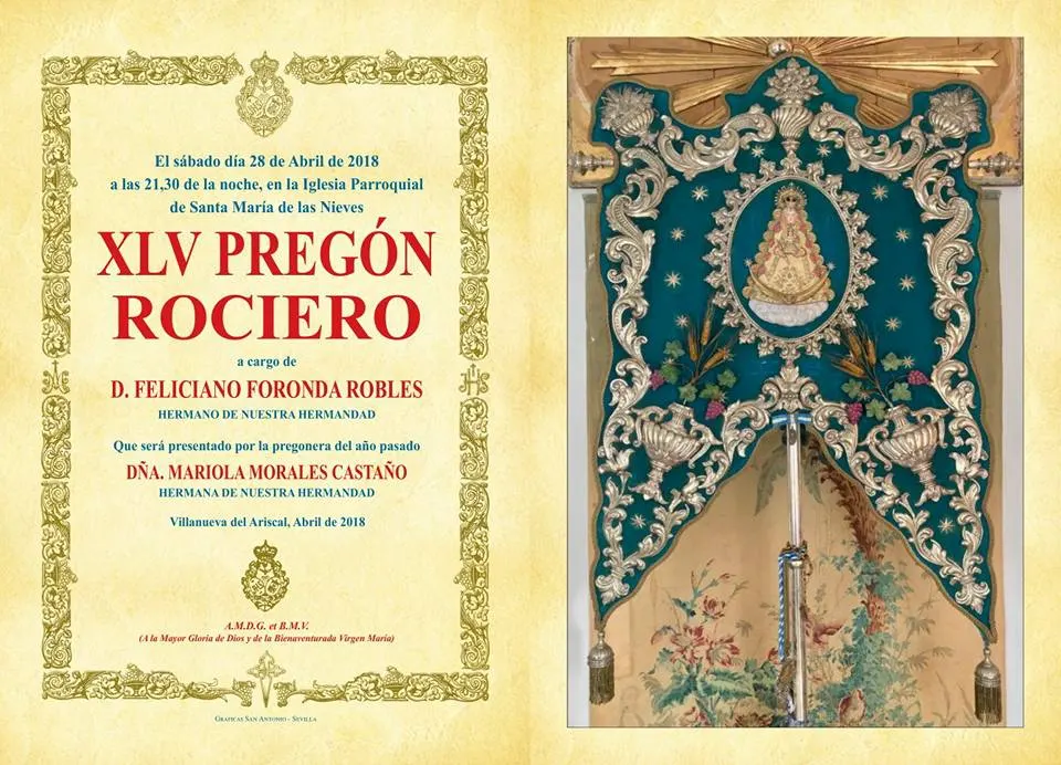 Villanueva del Ariscal pregon rocio 2018