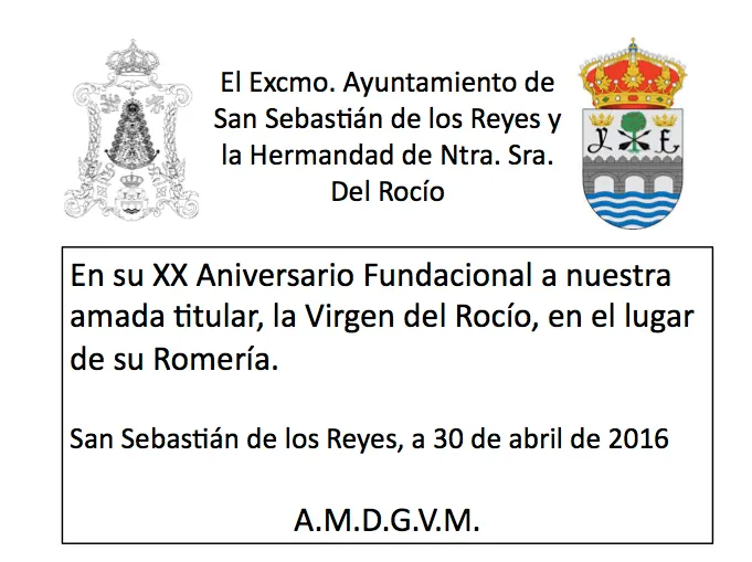 San Sebastian de los Reyes Placa