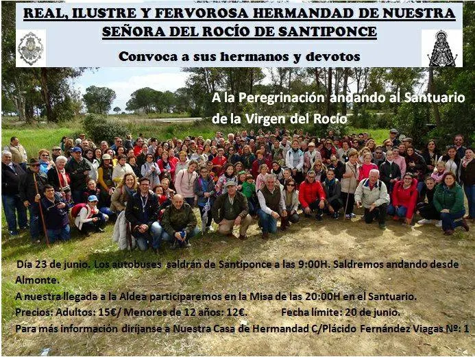 Santiponce peregrinacion andando 2018