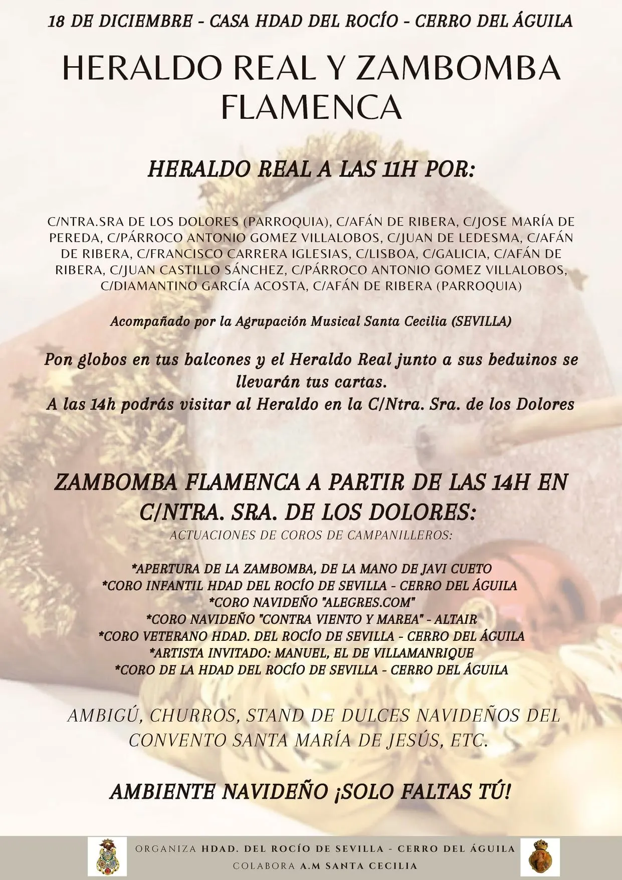 rocio cerro del aguila zambomba 2021