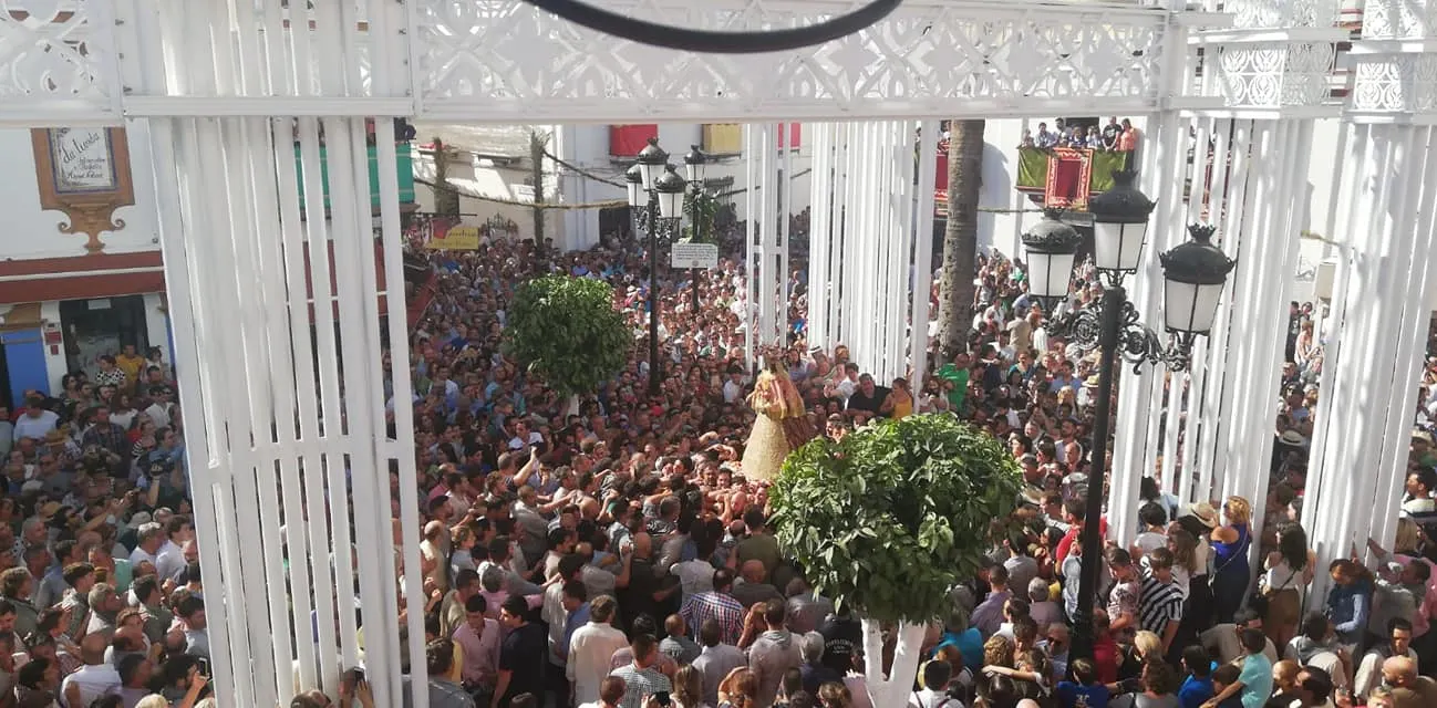 la virgen del rocio en Almonte traslado 2019-3