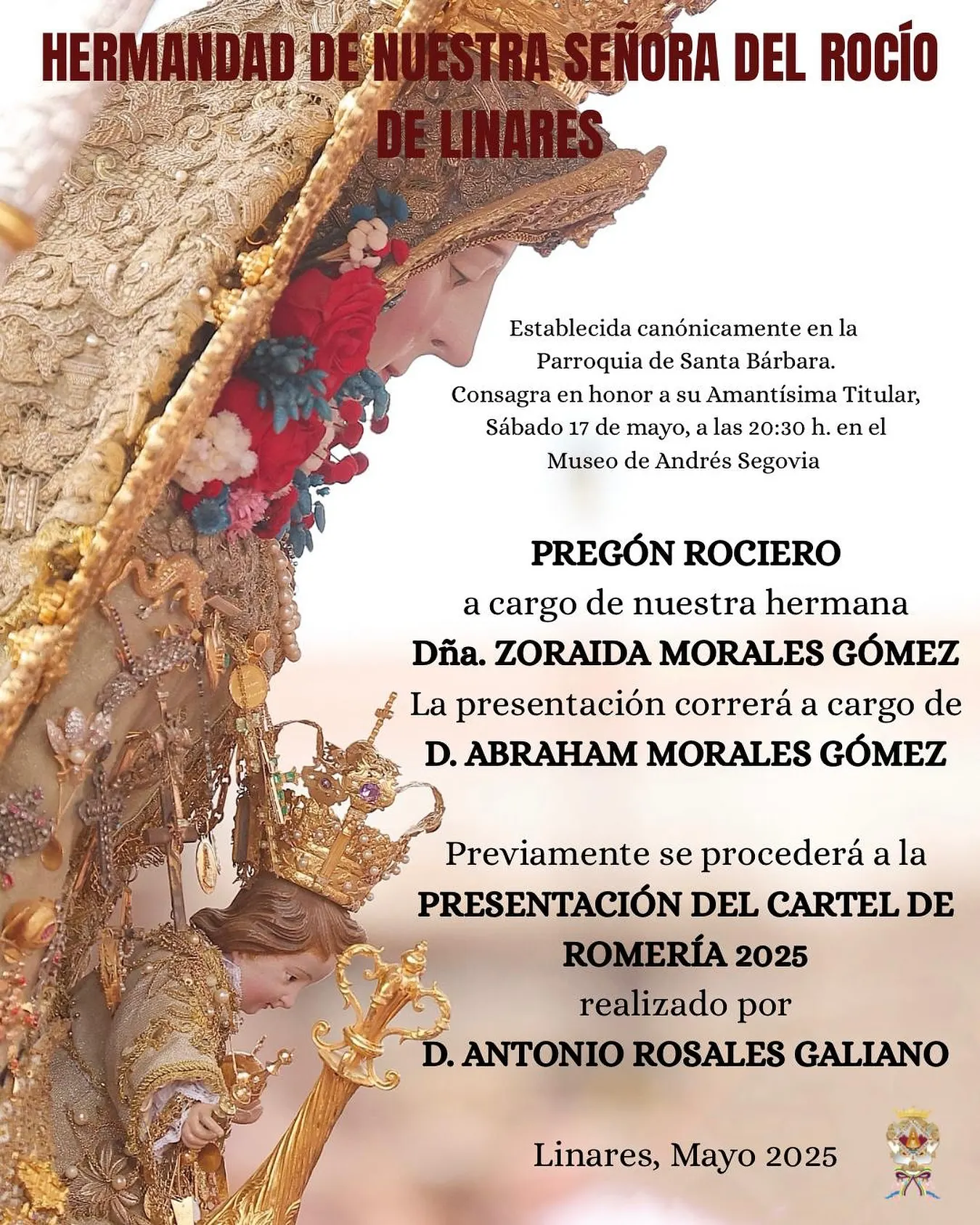 Actos rocio 2025 Linares