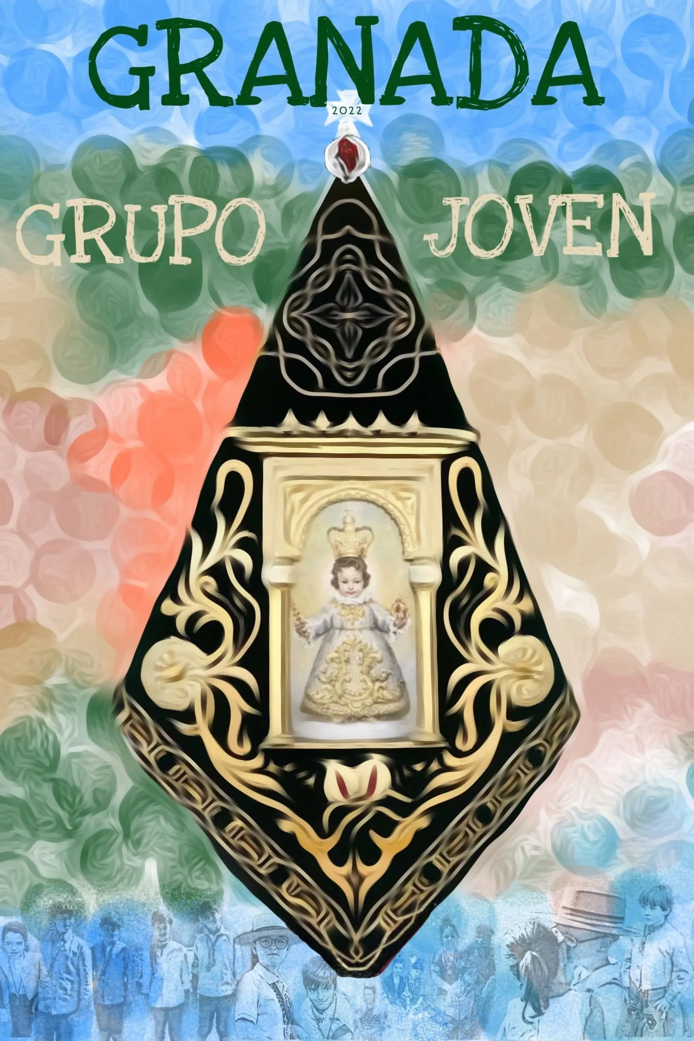 cartel rocio 2022 Granada grupo joven