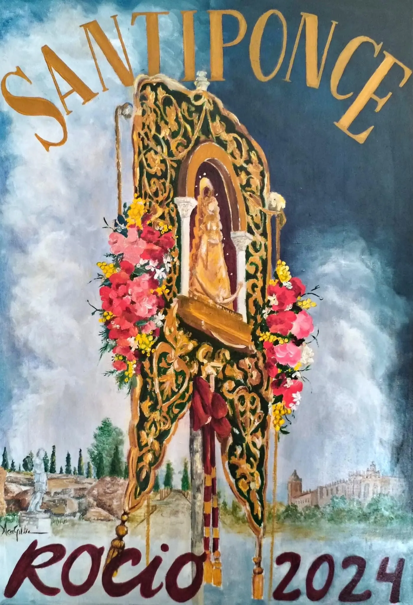 cartel rocio 2024 - Santiponce