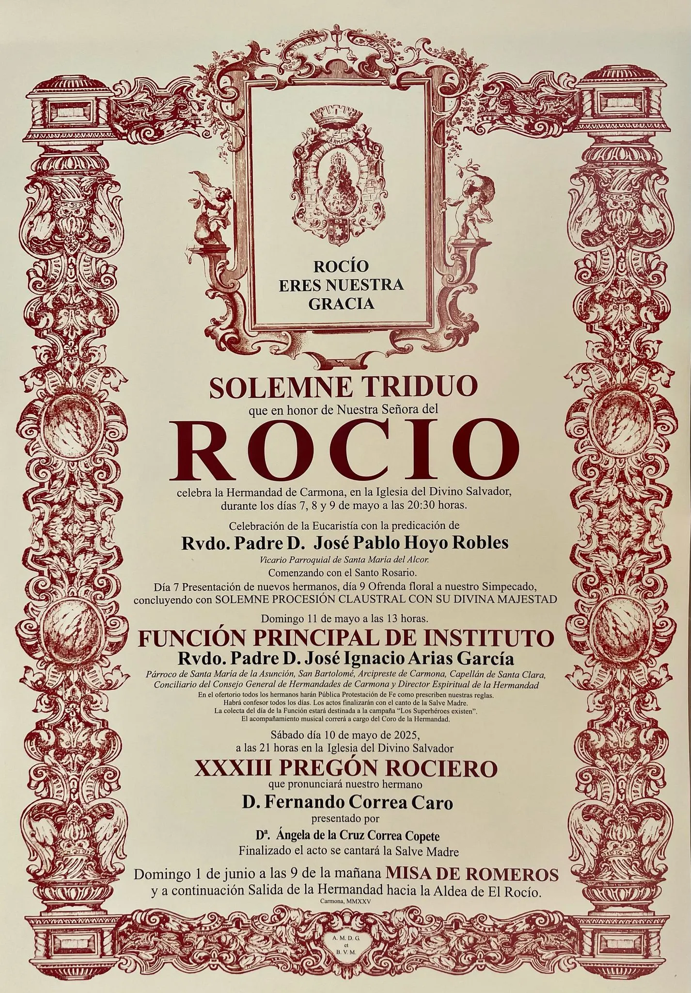 Actos 2025 rocio carmona