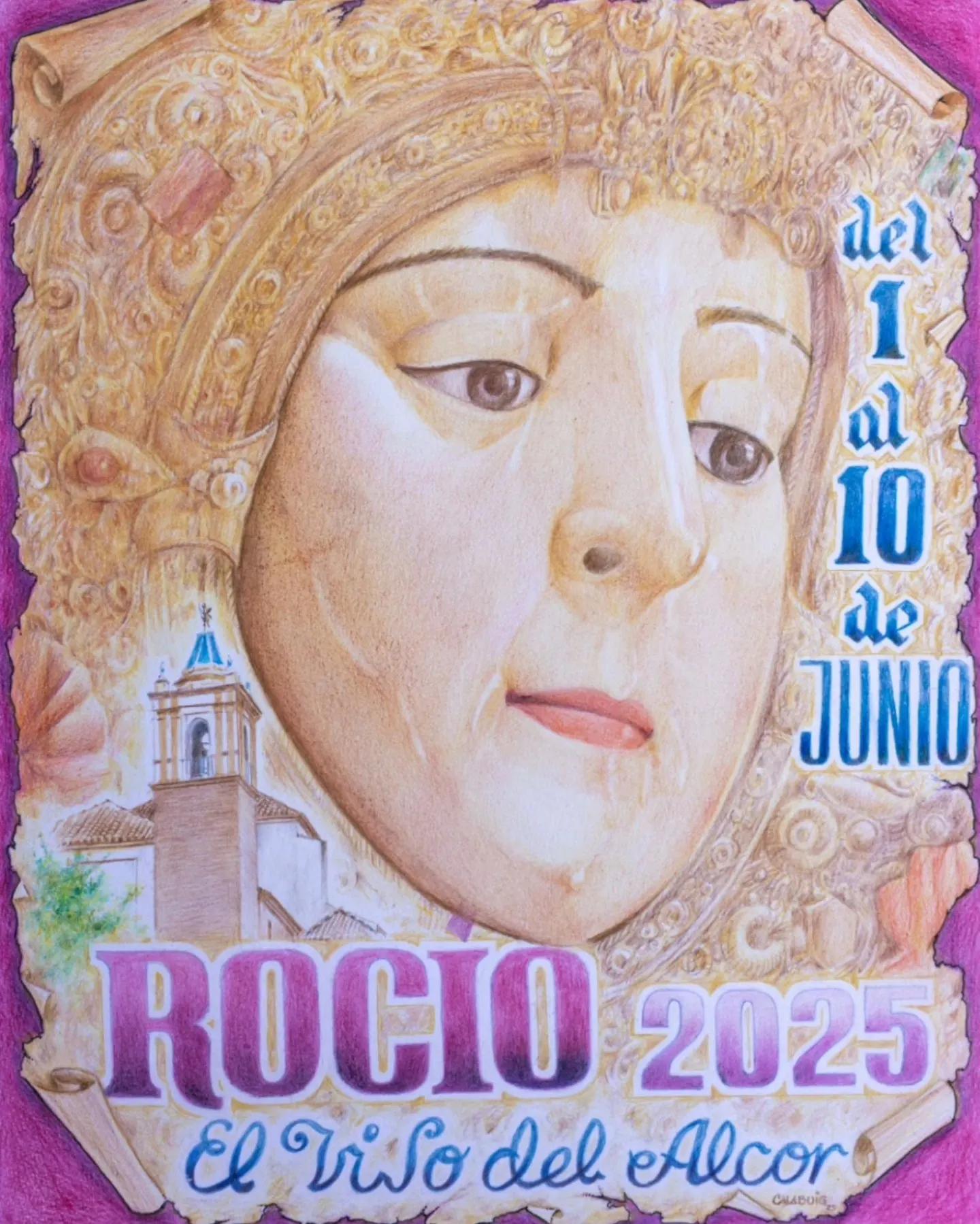 cartel rocio viso del alcor 2025