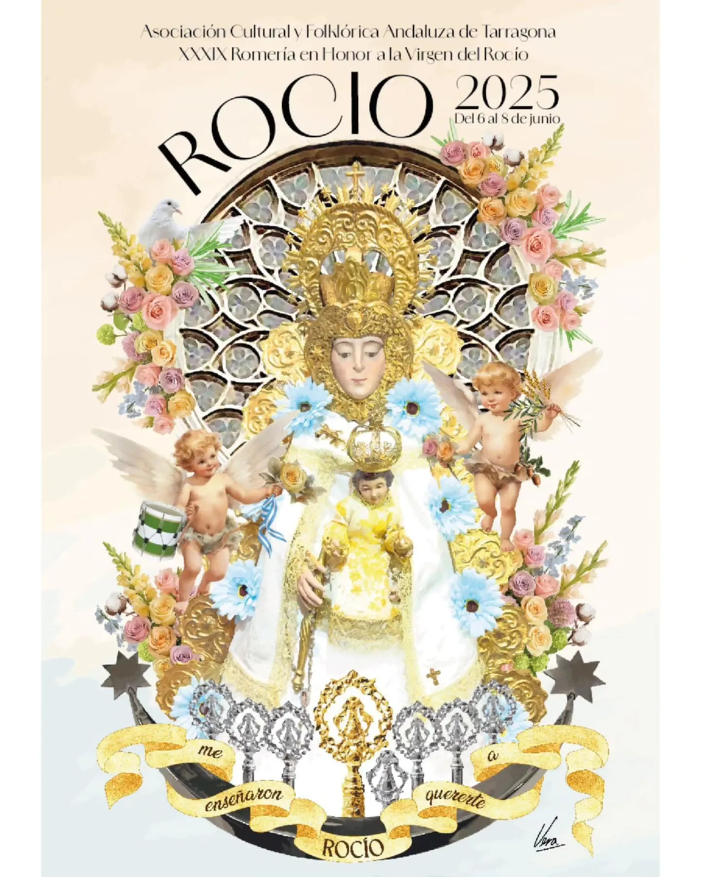 Cartel rocio 2025 Asociacion Cultural Forclorica Andaluza de Tarasona