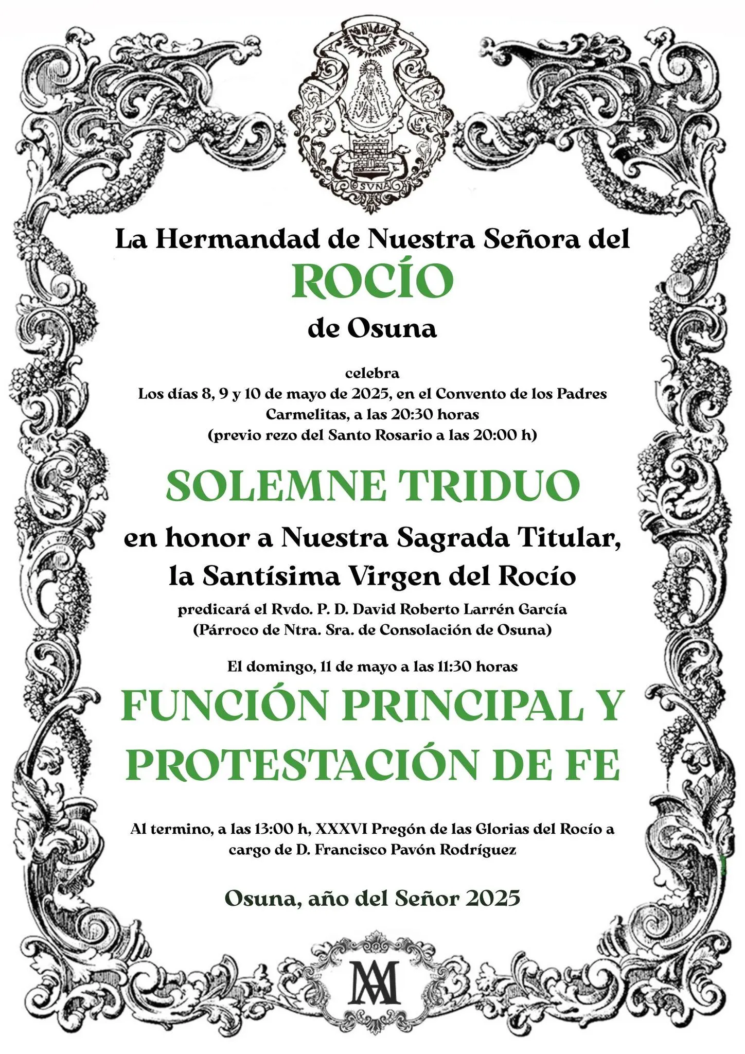 Actos rocio 2025 osuna