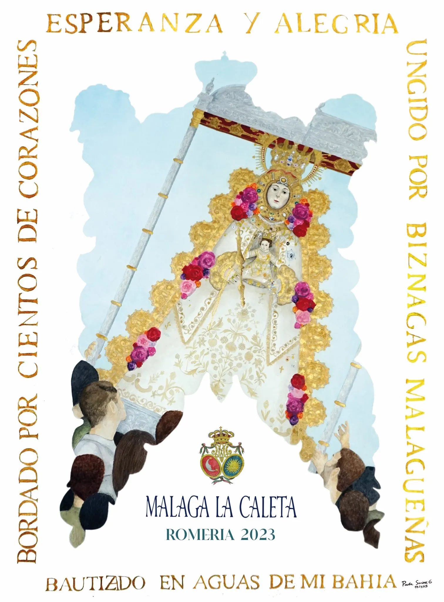 cartel rocio 2023-Malaga la caleta