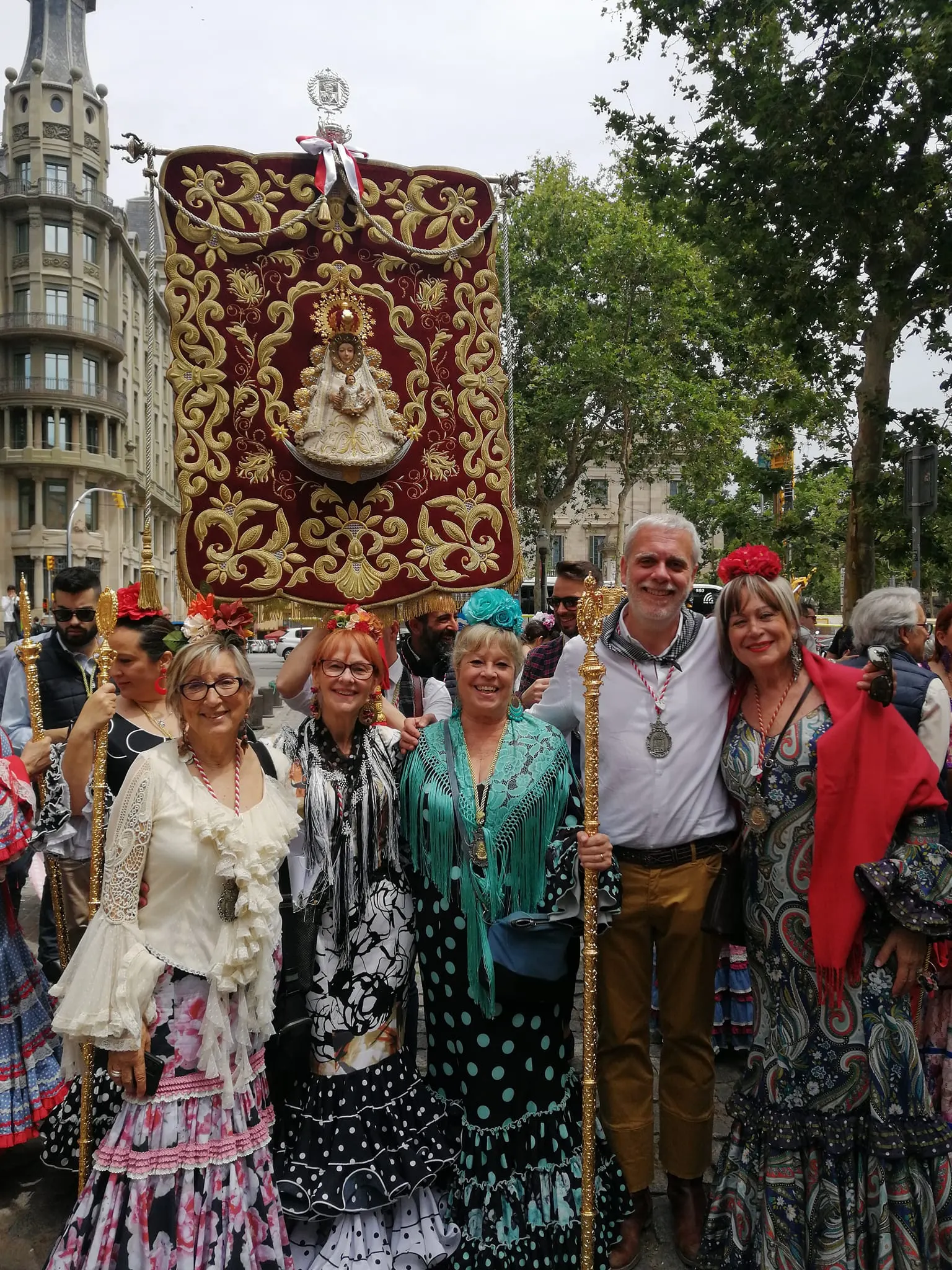 Barcelona-Momentos del camino rocio 2023