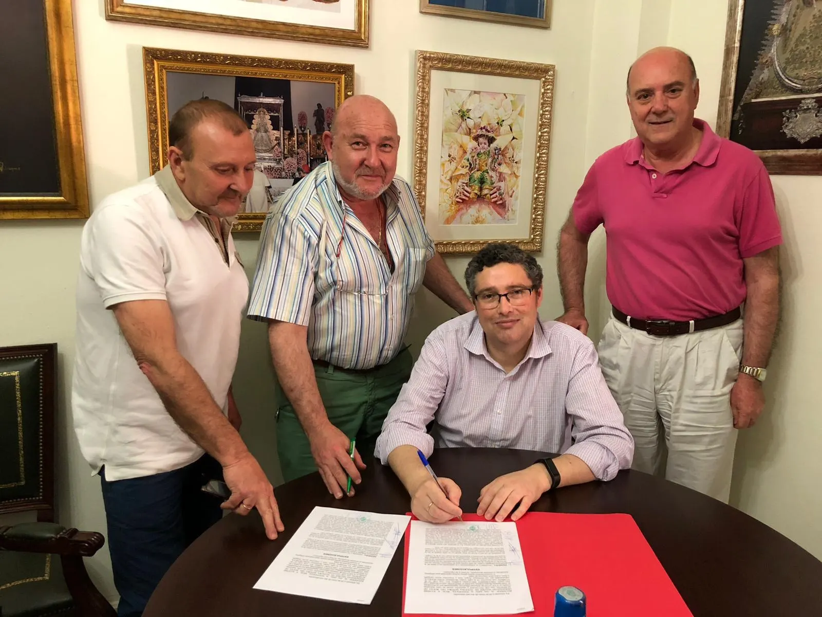 hermanos delgado y el presidente matriz rocio