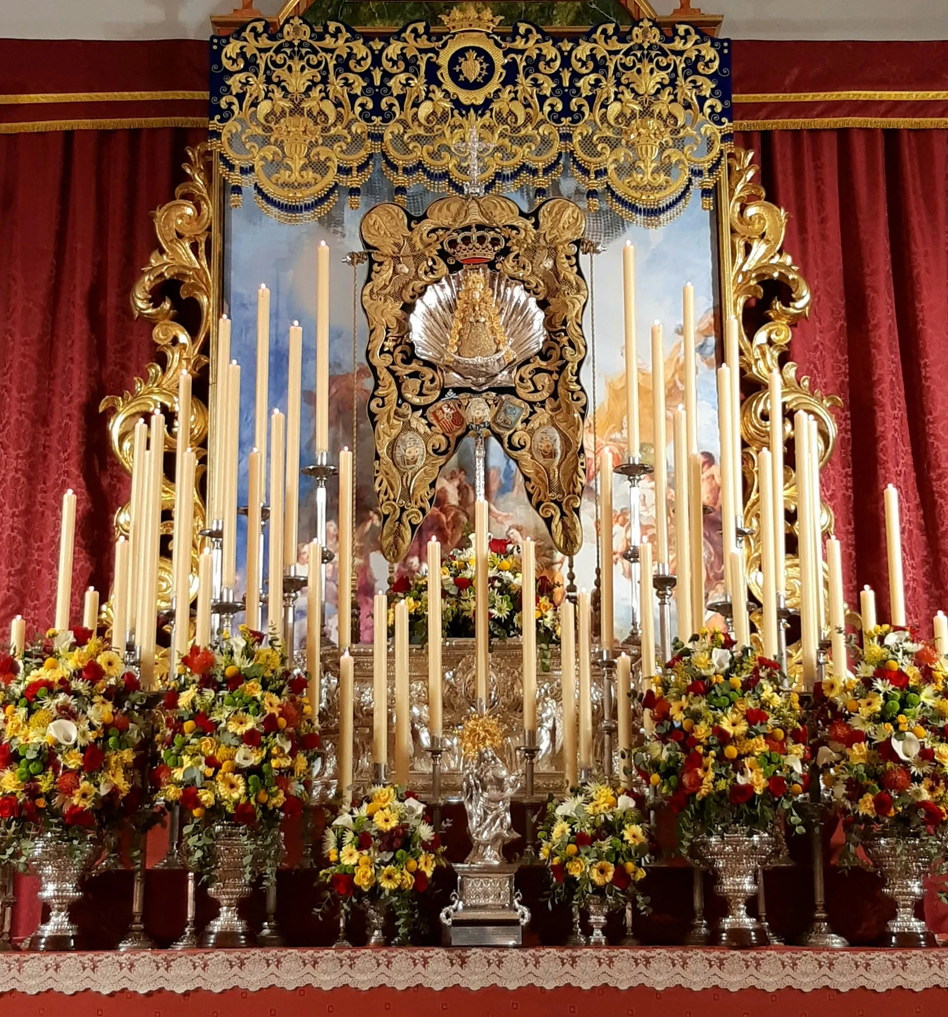 Rocio altar cultos Emigrantes 2021