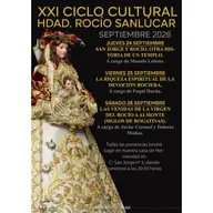 Publicación de Sanlúcar de Barrameda sobre XXI Ciclo Cultural | Durante los días 24, 25 y 26 de septiembre celebraremos la vigésima primera edición de nuestro Cicl…