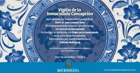 Huelva vigilia inmaculada
